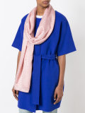 tonal print scarf