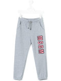 pink logo sweatpants