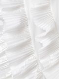 ruffled evening dress