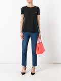 sheer panel T-shirt