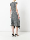 trapeze hem midi dress