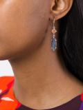 sunstone and iolite earrings