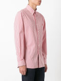 button-down striped shirt