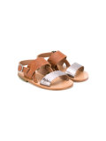 two-tone sandals