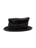 Braid silk trilby hat 