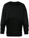 layered panel sweatshirt 