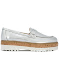 metallic loafers 