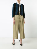 high-rise cropped trousers
