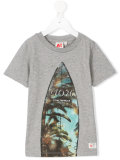 surfboard print T-shirt 