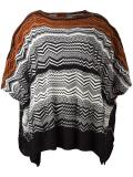 striped poncho