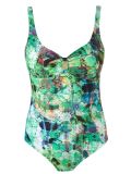 abstract print swimsuit