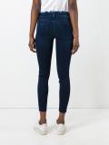 frayed trim skinny jeans