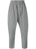 printed cropped trousers