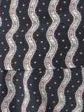 wavy print midi dress
