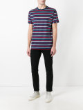 stripe crew neck T-shirt