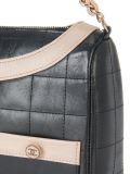 jacket motif chain shoulder bag
