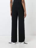 silk panel tie relaxed trousers