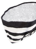striped shopper bag