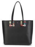 stud detail shopper tote