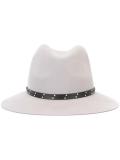 studded detailing fedora hat