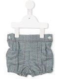 dual panel checked shorts