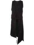 asymmetric layered waistcoat