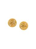 CC Byzantine button clip-on earrings