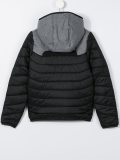 colour block padded jacket