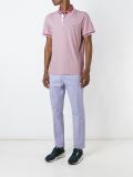 contrast trim polo shirt