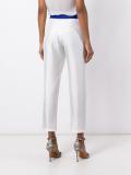'Opt Art' straight trousers