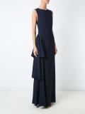 ruffled long dress