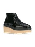platform lace-up shoes