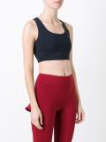 embroidered back crop top