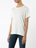 perforated detail T-shirt