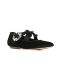 crossover buckled ballerinas