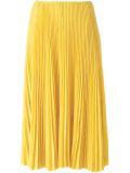 pleated midi skirt