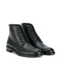Lace-Up Leather Derby Boots 