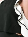 cold-shoulder ruffle dress 