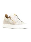snakeskin effect sneakers