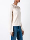 guipure insert jumper