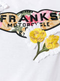 floral embroidered T-shirt