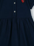 contrast collar dress