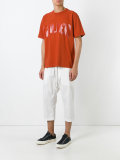 drop-crotch cropped trousers