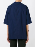 asymmetric ruffle shirt
