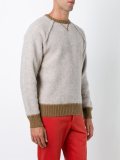 contrast trim knitted sweatshirt