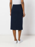 knot detail pencil skirt