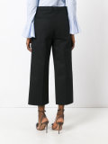 wide-legged cropped trousers