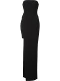 strapless asymmetric dress