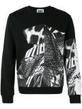 multi-pattern sweatshirt