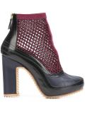 Pierre Hardy X Sacai mesh ankle boots